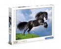 Пъзел 500 части Кон Friesian Black Horse Клементони Clementoni 35071
